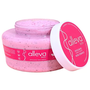 Esfoliante Corpo e Rosto Rose Essence Alleva