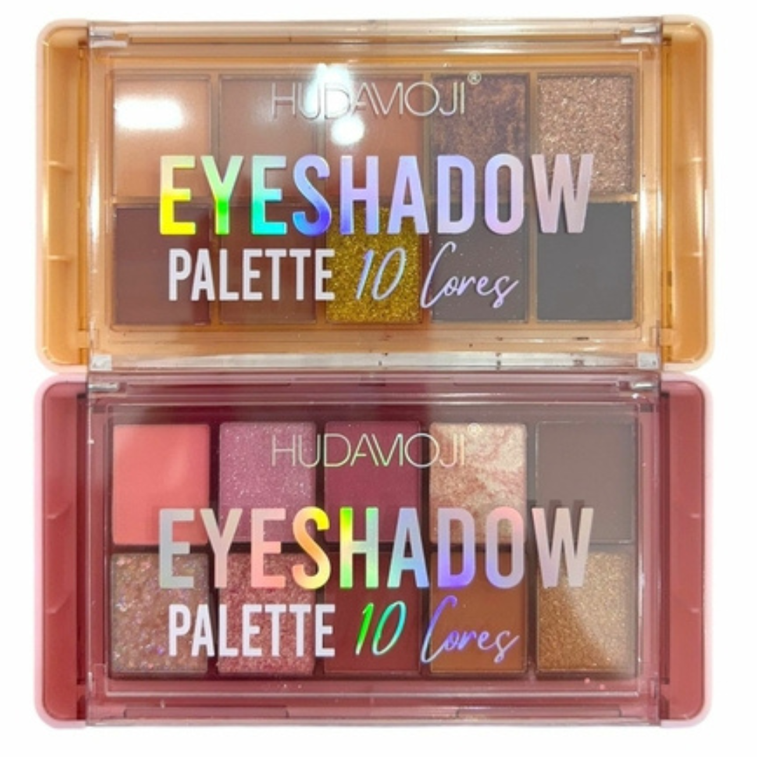 Paleta Eyeshadow 10 cores Hudamoji