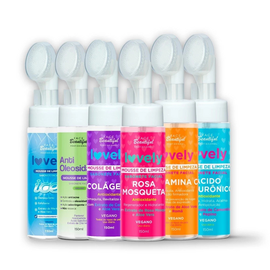 Mousse de Limpeza Facial Com Aplicador Face Beautiful